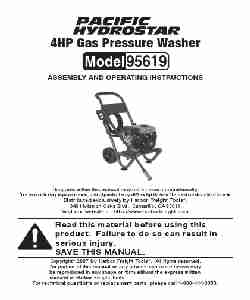 Harbor Freight Tools Pressure Washer 95619-page_pdf